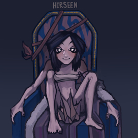 Девушка на троне