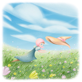 чучелку в поле унесло ветром шляпку