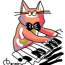 Кот музыкант