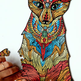 Деревянный пазл "Лис"