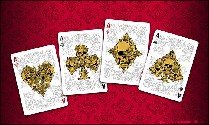 Aces for deck ARCANUM white