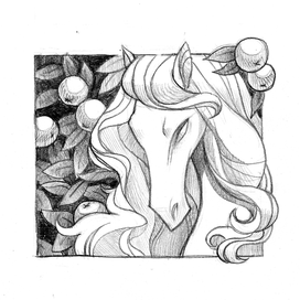 лошадь в яблоках