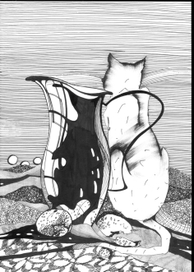 Кувшин и кошка