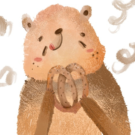 Иллюстрация милый медведь