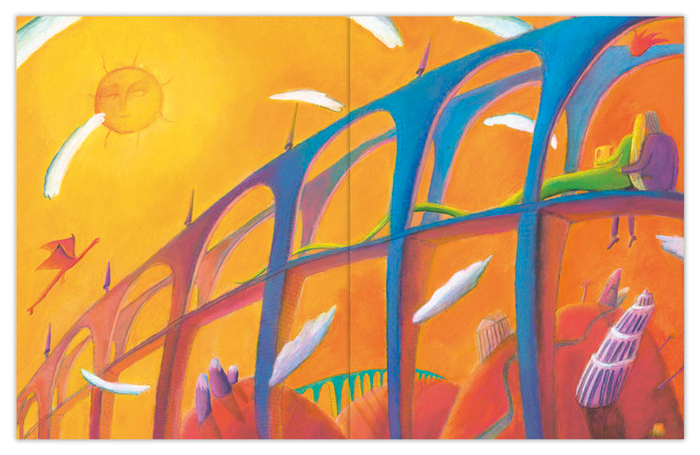 Иллюстрация к сказке Гофмана "Золотой горшок"