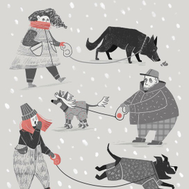 Собачники по утрам