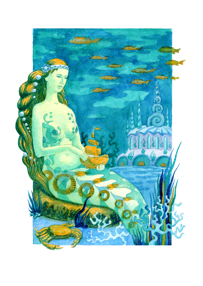 Иллюстрация к сказке Андерсена "Русалочка"