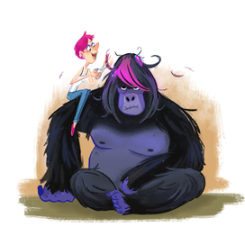 Gorilla illustration