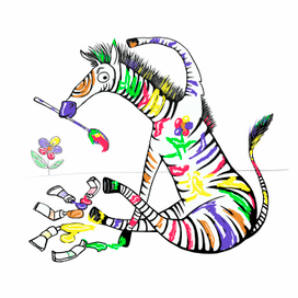 Цветная зебра