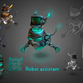 Концепт арт робота помощника