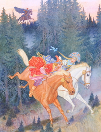 Василиса премудрая и Морской царь. Погоня.