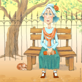 На прогулке (фрагмент))