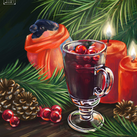 Серия рождественских открыток