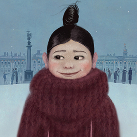 открытка \ В свитере в Питере тепло и уютно