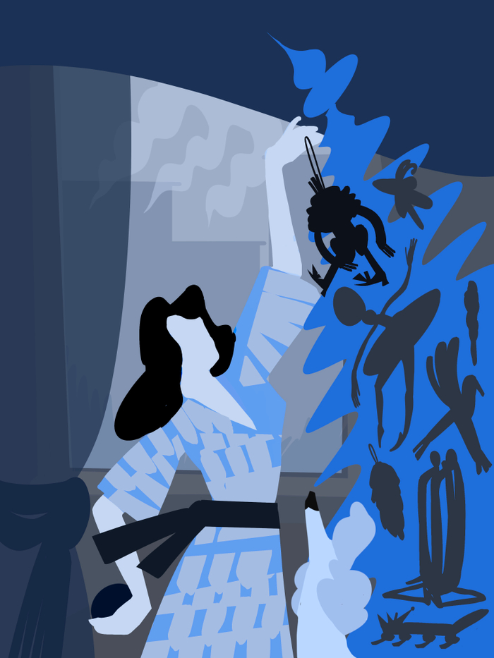 елка и пудель