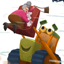 There was a Bulldozer Robot in a small town.