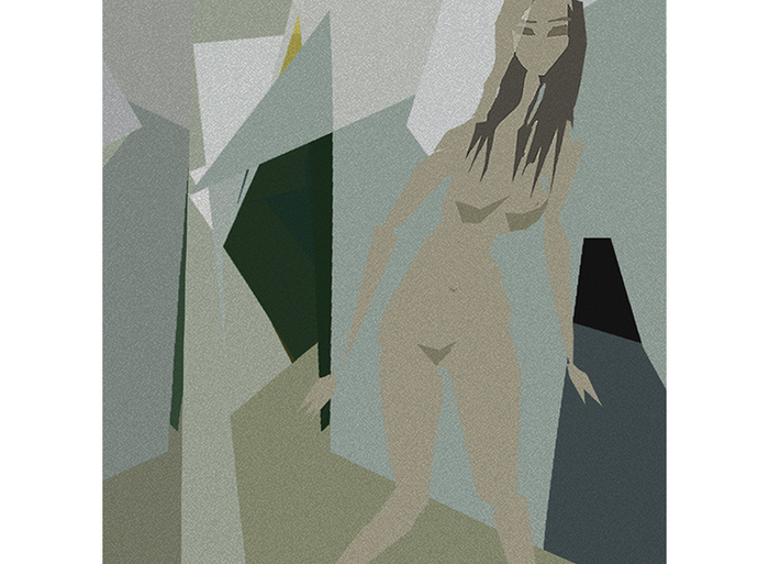 Девушка, бегущая по коридору