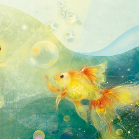 Золотые рыбки..)