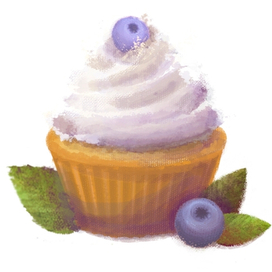 Черничный кекс