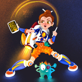 Девочка - ПУЛЯ и ее ручной МОНСТРИК