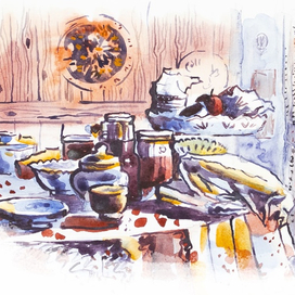 Обед в деревне