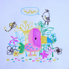 Эскиз для фабрики детской одежды.