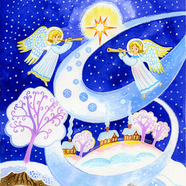 Иллюстрация к сборнику детских стихов