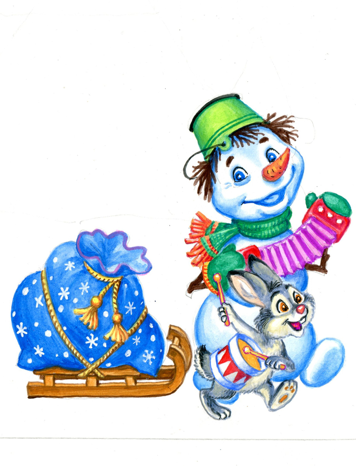 С дедом Морозом 