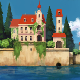 коттедж на озере