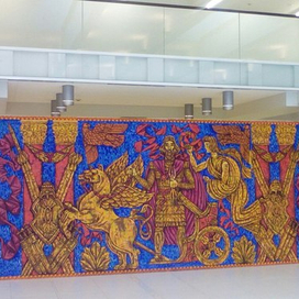 "Боги Пальмиры"Оформления "Ночи Музеев" в РХЦ Эрмитаж, 2016.