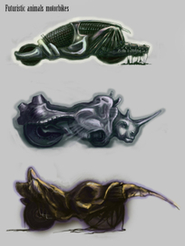 Futuristic Animals Motorbikes