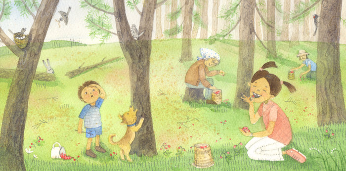 Книжка-картинка Лето (на Севере, Времена года)