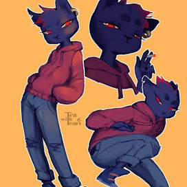 Фанарт Мэй из Night in the woods 