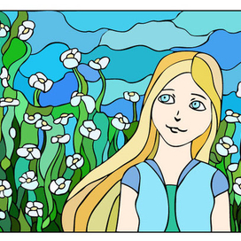 Ромашковая девочка