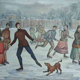 Зимние катания 19 век