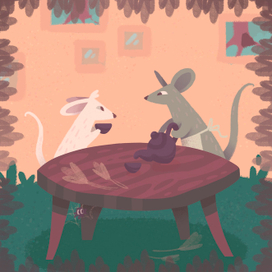 Иллюстрация к сказке "Серая мышка" 3