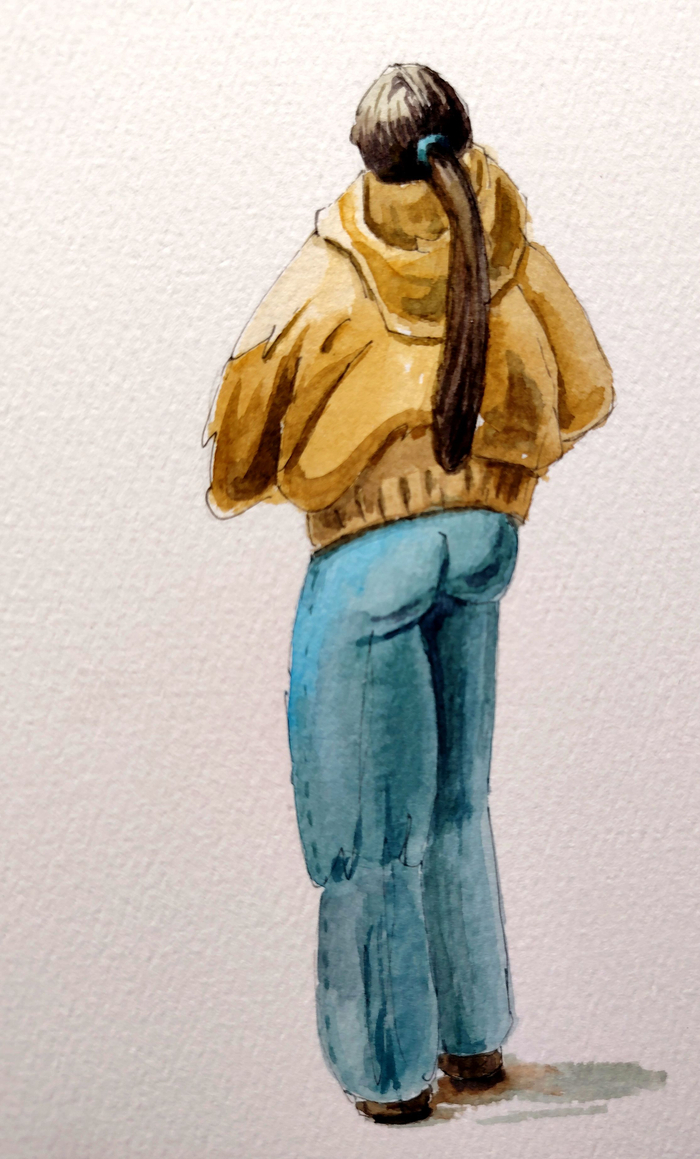 Красивая и точка