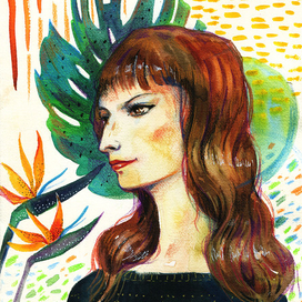 Женский портрет со стрелитцией