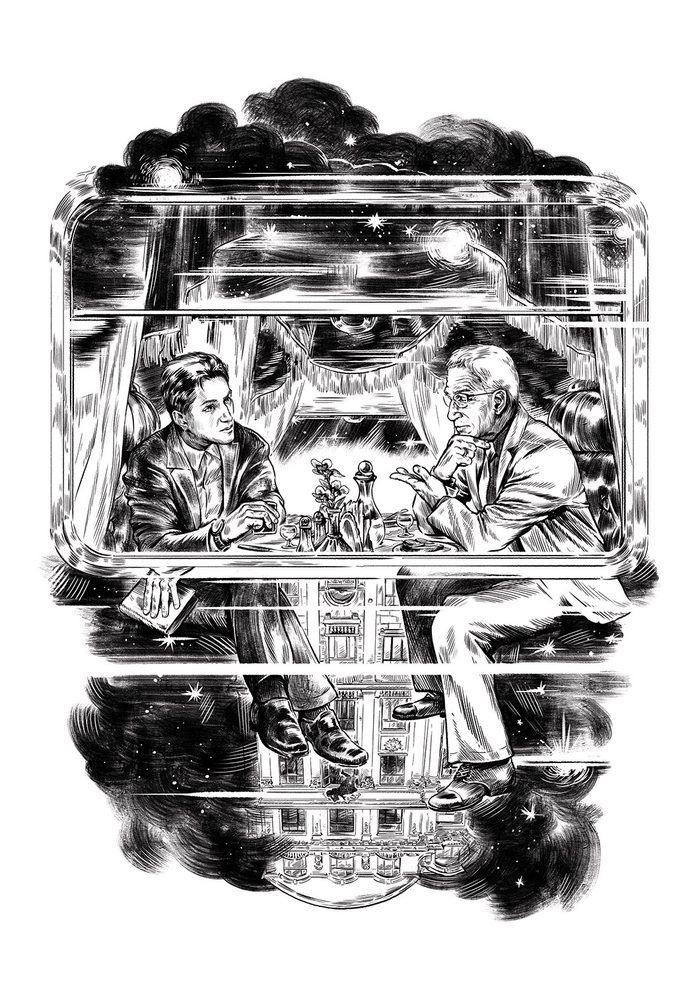 Как и многие лучшие из историй, эта произошла в поезде.