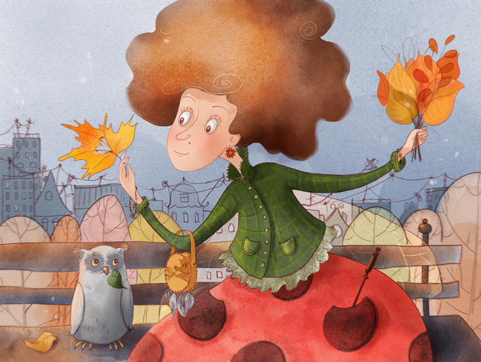 Серия иллюстраций к календарю. Сентябрь 2024