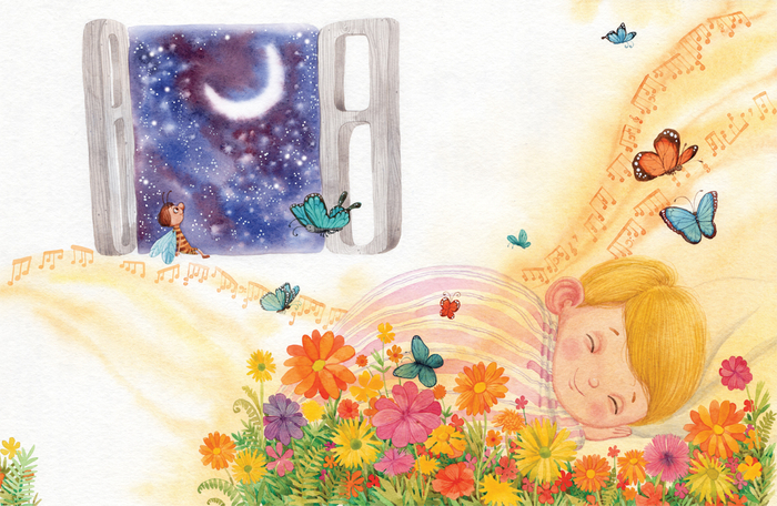 за стеной играет мама...