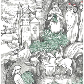 Иллюстрации к сказке Г. Х. Андерсена "Дикие лебеди"