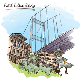 Второй мост через Босфор. Стамбул.