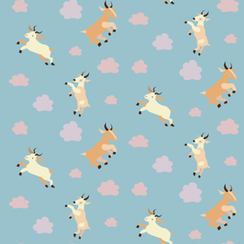 Паттерн с козочками