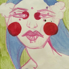 скетч: эстравагантная дама