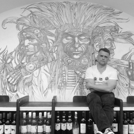 ОГЕННАЯ ВОДА . АКРИЛ. РОСПИСЬ