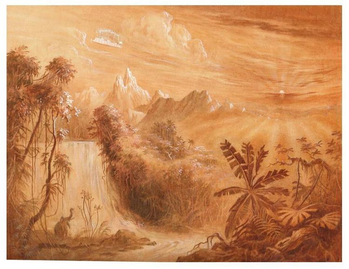 форзац к книге "Робур-завоеватель" Жюля Верна