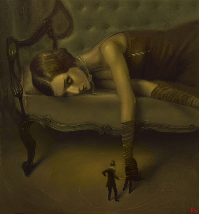 Предвкушение встречи(Панно) Фрагмент 1