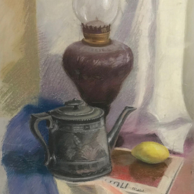 Натюрморт с лампой