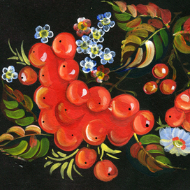 картинки с марафона "Осень в стиле Жостово".